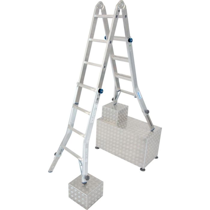 Stabilo Teleskopisk Hengslet Stige med Ben Forlenger main product photo