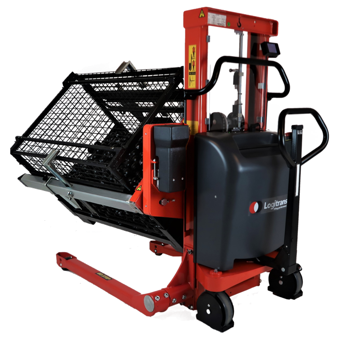 Logitrans Rotator ELFSR og ELFSRA – bredbent stabler med 360° rotasjon for tunge bokser og kasser main product photo