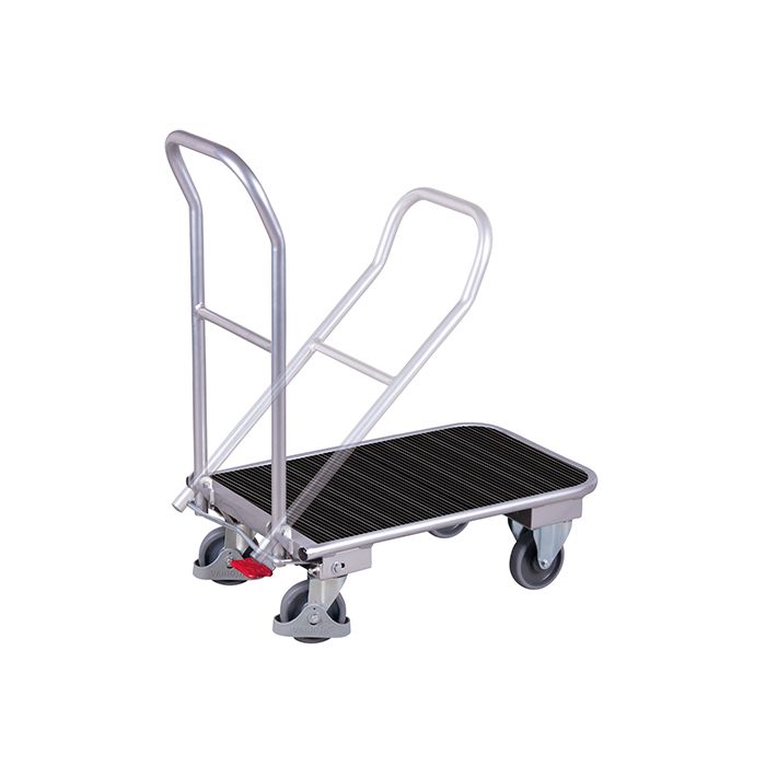Plattformvogn i aluminium | Sammenleggbar | Gummimatte | 720 x 450 | 150 kg main product photo