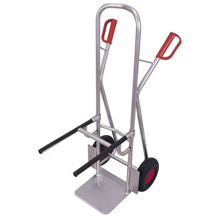 Stoltralle i aluminium - Massive gummihjul main product photo