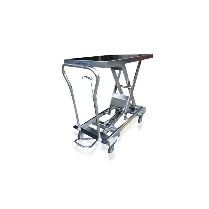 Manuelt løftebord | Mobilt | Rustfritt | 1010 x 520 mm | 500 kg main product photo