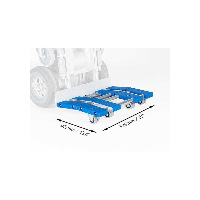 Fotbrett HD-330 535x345x88mm 4 svingb. hjul main product photo