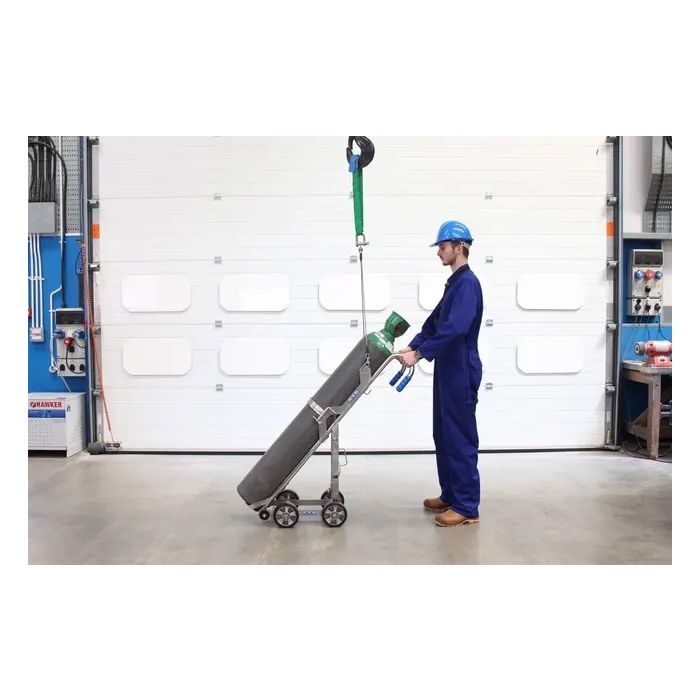 Gassflasketralle med løfteører | rustfri | 150 kg main product photo