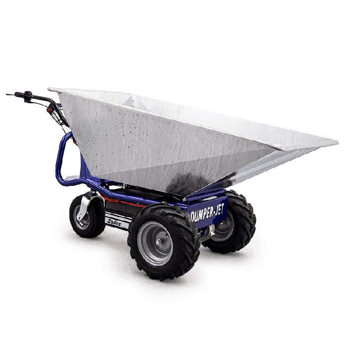 Elektrisk trillebår Zallys Dumper Jet L – ekstra stor for transport av opptil 500 kg main product photo
