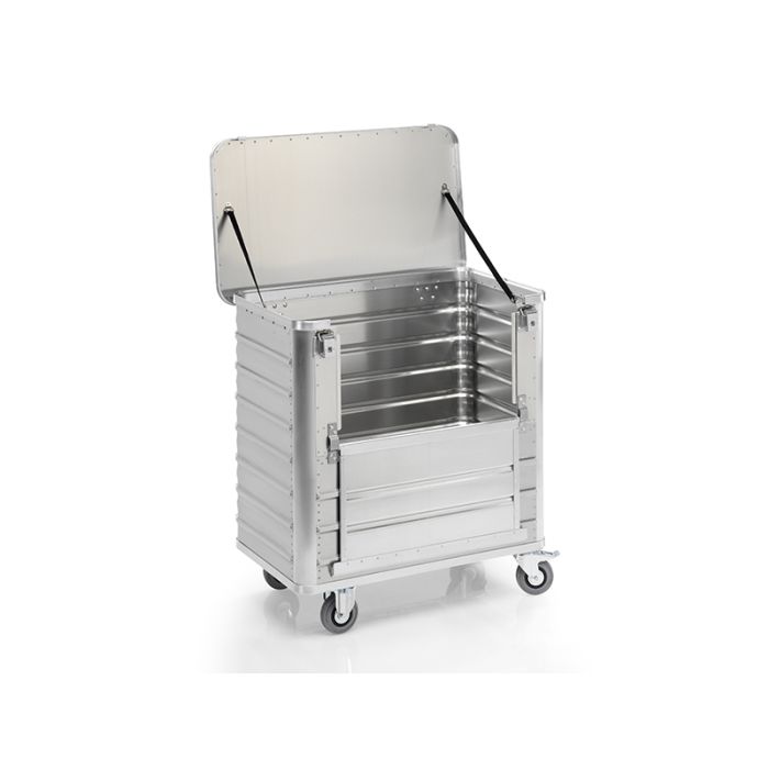 Transportvogn i aluminium med lokk | Serie D 3508 | 960 x 555 x 990 | 355 L | 250 kg main product photo
