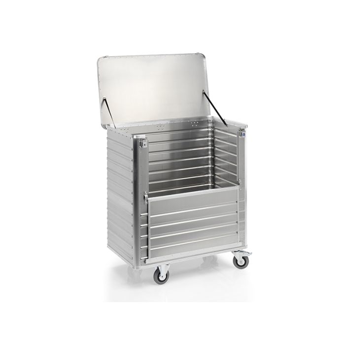 Transportvogn i aluminium med lokk | Serie D 3508 | 1310 x 755 x 1435 | 1050 L | 300 kg main product photo