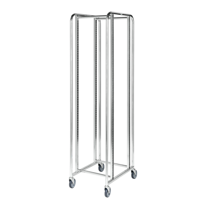 Fleksibel vogn for plastkasser | 470 x 585 x 1880 | Kun stativ uten skinner og hyller main product photo