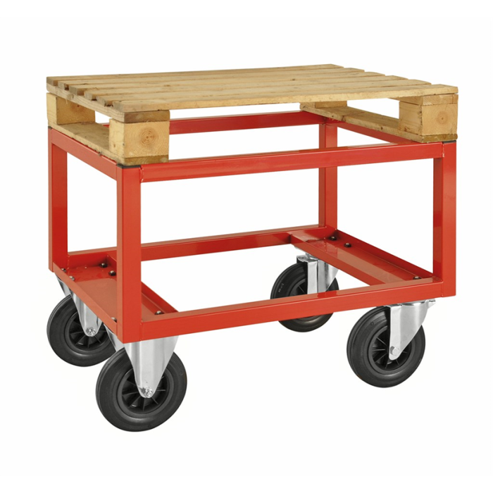 Pallevogn | Halvpall | Rød main product photo