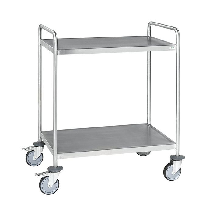 Trillebord | Rustfritt | Helsveiset | 825 x 575 x 1010 mm | 125 mm rustfrie hjul main product photo