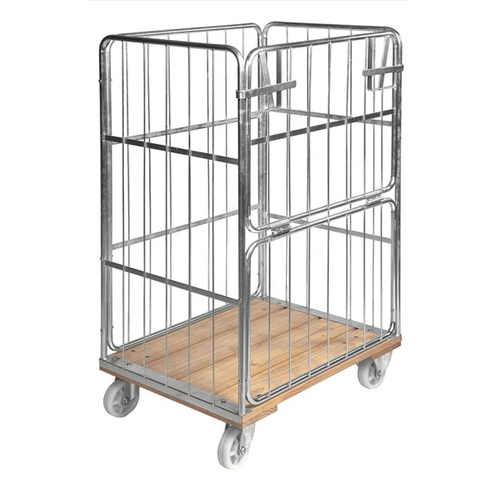 Rullecontainer med trebunn | 845 x 630 x 1390 main product photo
