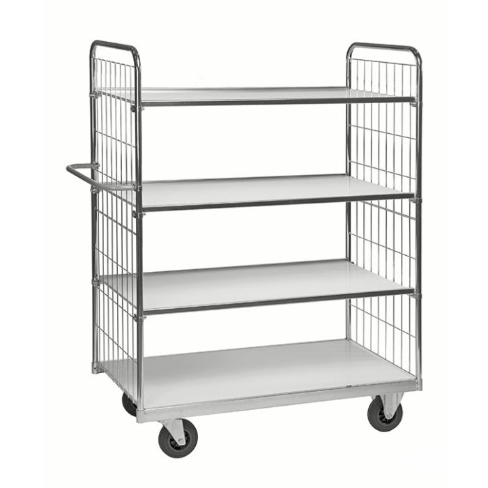 Hyllevogn med 4 hyller – 1390 x 650 mm, 300 kg main product photo