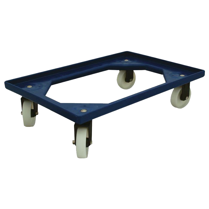 Kurvvogn i ABS-plast | Rustfrie | 600 x 400 mm | 250kg main product photo