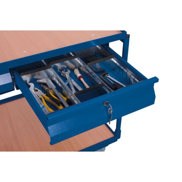 Skilleveggsett for skuffer – galvanisert, 4 lange + 12 korte main product photo