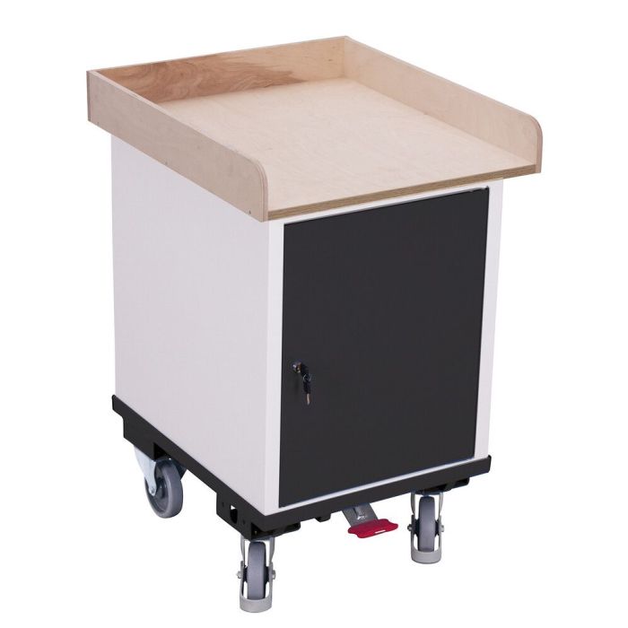 Verktøyvogn – 150 kg, skap/skuffer, arbeidsflate, EasySTOP main product photo