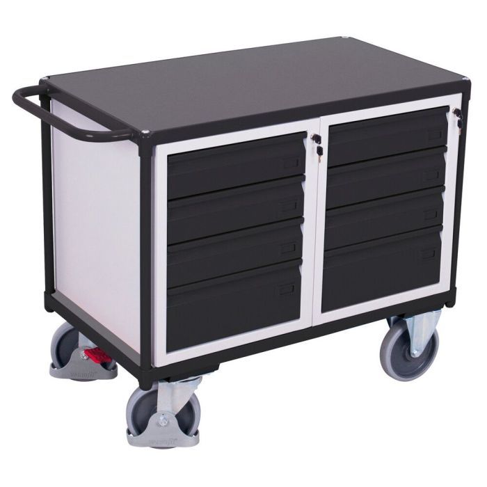 Verktøyvogn – 500 kg, 8 skuffer, EasySTOP main product photo