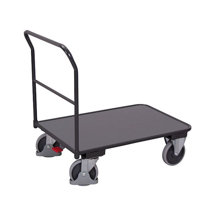 Plattformvogn – 400 kg, lasteflate 850 x 500 mm, skyvehåndtak main product photo