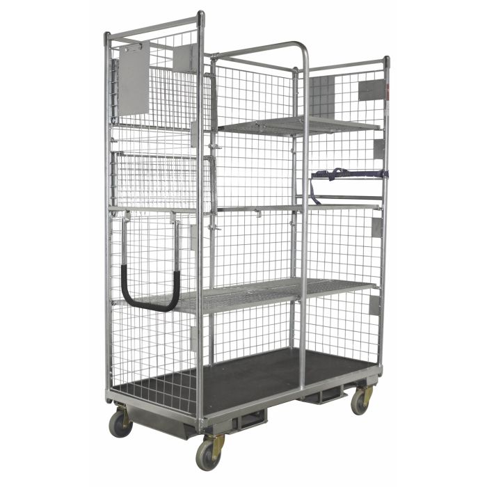 Plukkvogn med sammenleggbare hyller og med gaffeltruck lommer main product photo