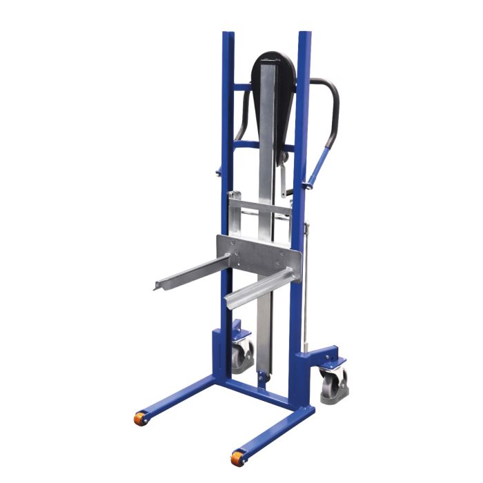 Løftevogn med gafler | Manuell | 250 kg | Blå | 160 mm hjul main product photo