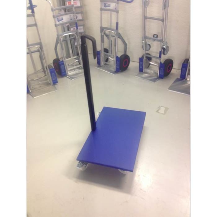 Bordtralle | 780x480mm | 100mm gummihjul m/brems | 300kg main product photo