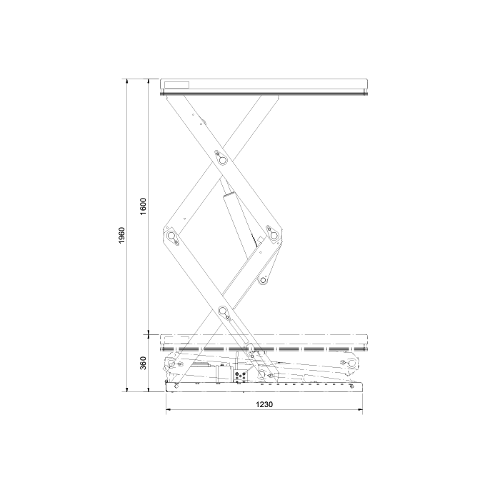 Doble vertikale saksebord TLD 2000XB main product photo