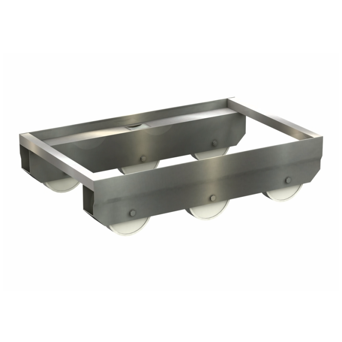 Tralle for Eurokasser | Rustfri | 200 kg main product photo