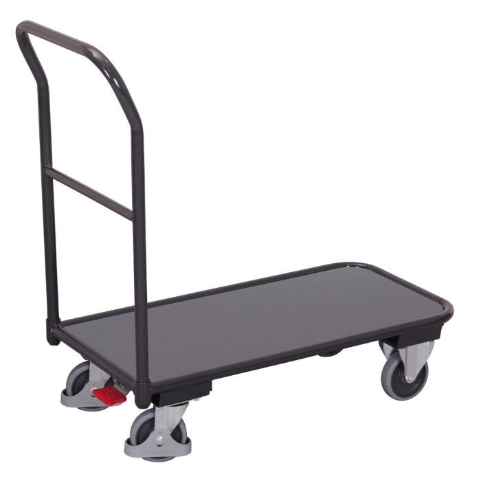 Plattformvogn – 200 kg, lasteflate 850 x 450 mm, skyvehåndtak main product photo