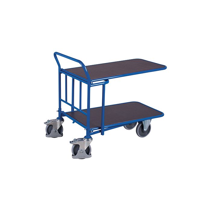 Cash- and Carrytralle | Sklisikker og vannfast lasteflate | 2 hyller | 1030 x 700 | 500 kg main product photo