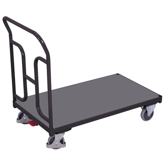 Plattformvogn – 250 kg, lasteflate 1030 x 600 mm, bøyd håndtak main product photo