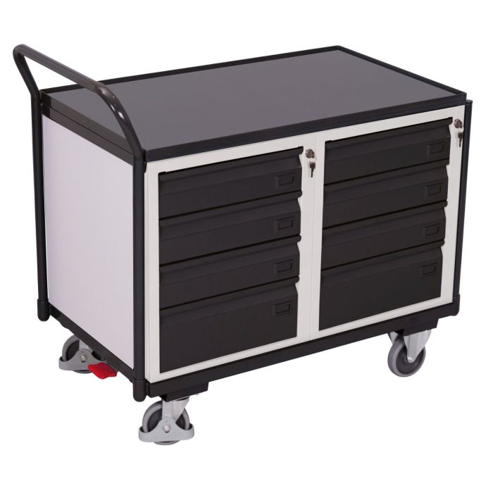 Verktøyvogn – 250 kg, 8 skuffer, EasySTOP main product photo