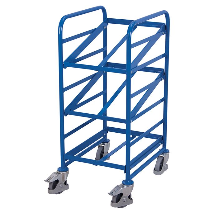 Euro-kassevogn | Tre åpne hyller | Smal main product photo