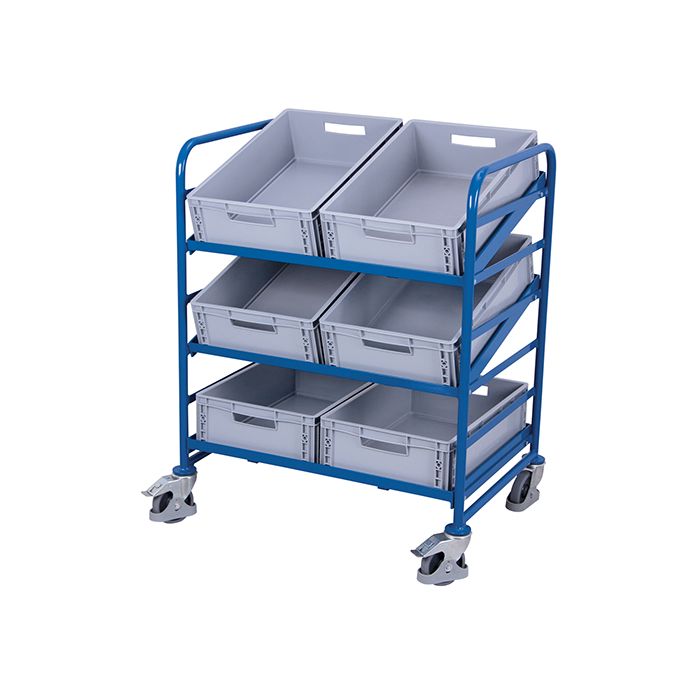 Euro-kassevogn | Inkl. seks plastkasser main product photo