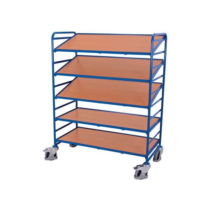 Euro-kassevogn | Tette hyller | Stor main product photo