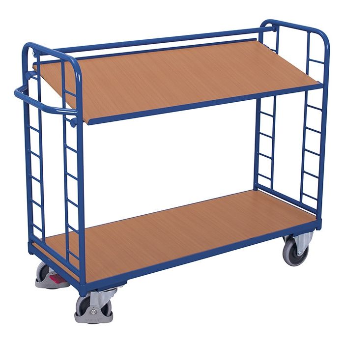Hylletralle | 1650 x 650 | 2 hyller med kant | 400 kg main product photo