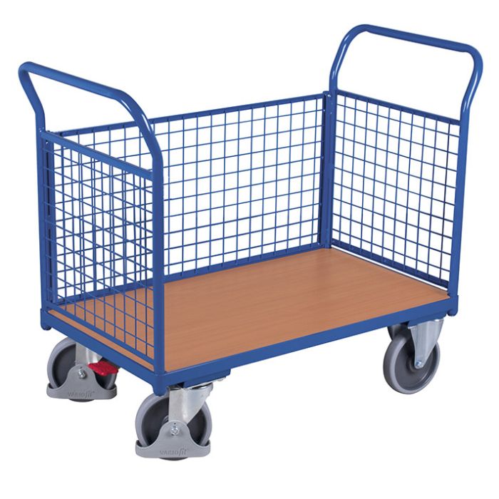 Plattformvogn med 3 gittervegger | 850 x 500 | 400kg main product photo