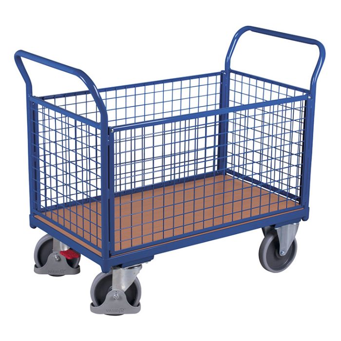 Plattformvogn med 4 gittervegger | 752 x 1200 | 500kg main product photo