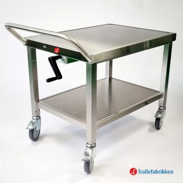 Rustfritt trillebord M – Manuell hev og senk