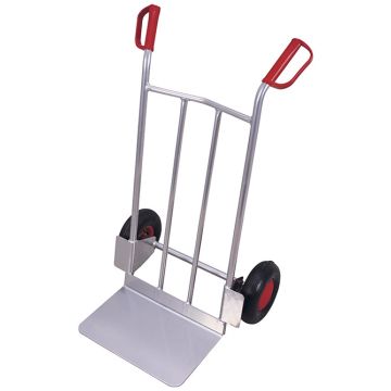 Sekketralle i aluminium | Bred rygg | 200 kg
