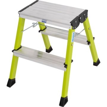 Mobil sammenleggbar trapp - 2 x 2 trinn | Aluminium og farger