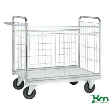Pakkevogn 1390 x 650 mm – med avtagbare sidevegger, 300 kg