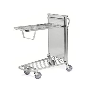 Butikk- og lagervogn – Fjærende topphylle, stablebar, 300 kg