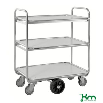 Plukkvogn med 3 hyller – 1300 x 630 mm, 300 kg
