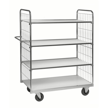 Hyllevogn med 4 hyller – 1590 x 650 mm, 300 kg