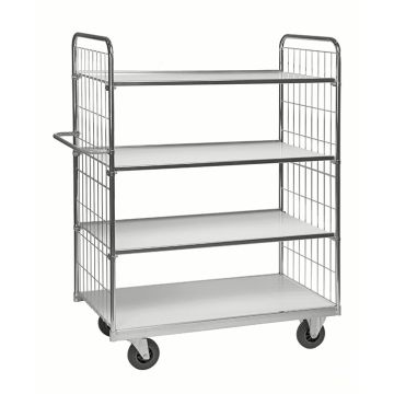 Hyllevogn med 4 hyller – 1390 x 650 mm, 300 kg