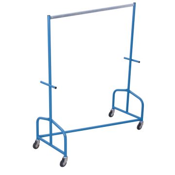 Klesstativ med enkel stang og robust Z-konstruksjon | 1560 x 590 x 1800 mm
