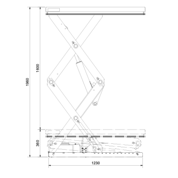 Doble vertikale saksebord TLD 2000XB