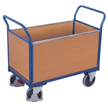 Plattformvogn | 4 tette sider | 1000 x 650 | 500 kg