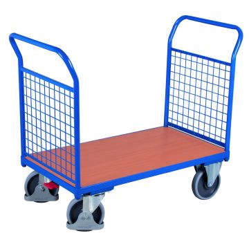 Plattformvogn med 2 gittervegger | 1000 x 600 | 500kg