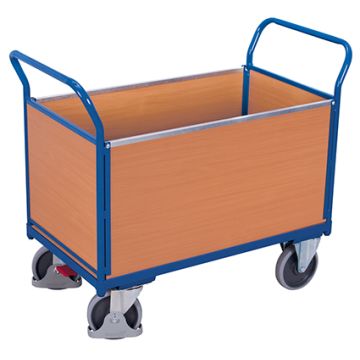 Plattformvogn | 4 tette sider | 1000 x 550 | 500 kg