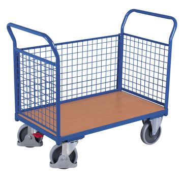 Plattformvogn med 3 gittervegger | 850 x 500 | 400kg